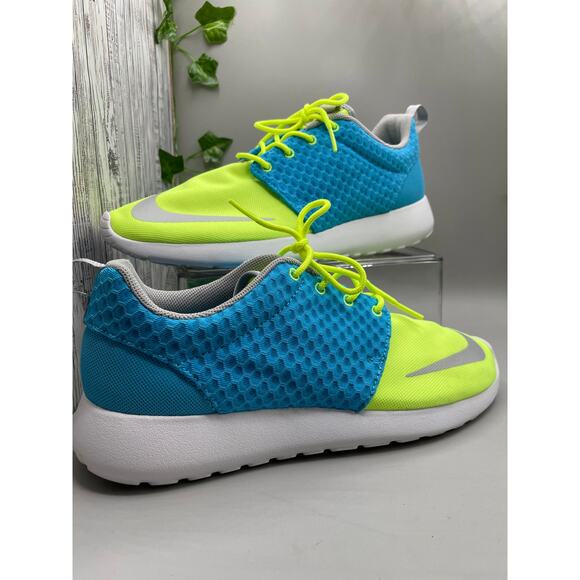 Nike Men's Roshe Run One FB Current Blue Lime 10 - Picture 1 of 8